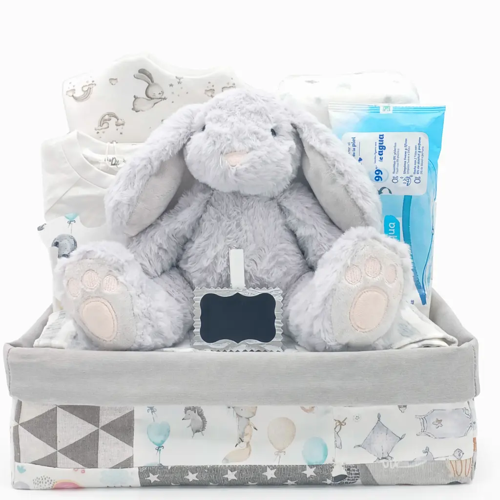 Canastilla Conejito con Pañales