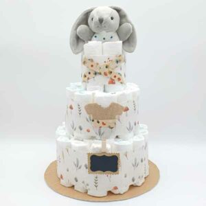 tarta de pañales bosque