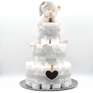 Tarta Pañales 3 Pisos Estrellas