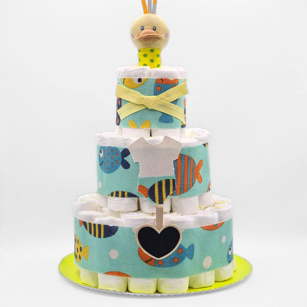 Tarta Pañales Peces