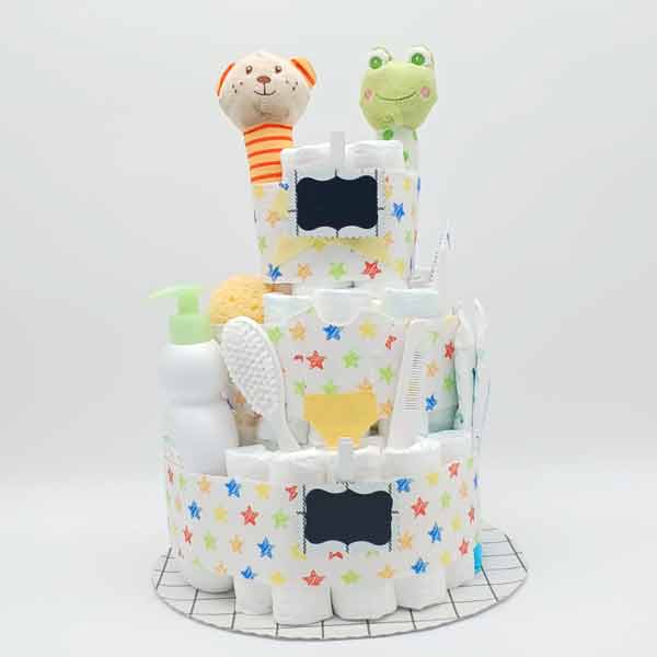 Tarta Pañales para Gemelos